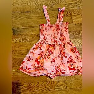 Janie and Jack Pink Floral Romper